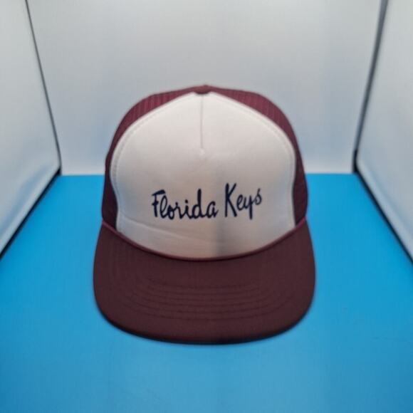 Vintage Florida Keys Trucker Snapback Hat Cap Rope Foam - Picture 1 of 6